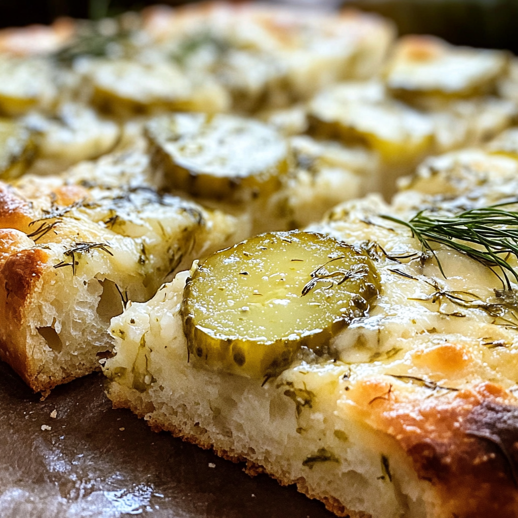 Dill Pickle Focaccia Bread