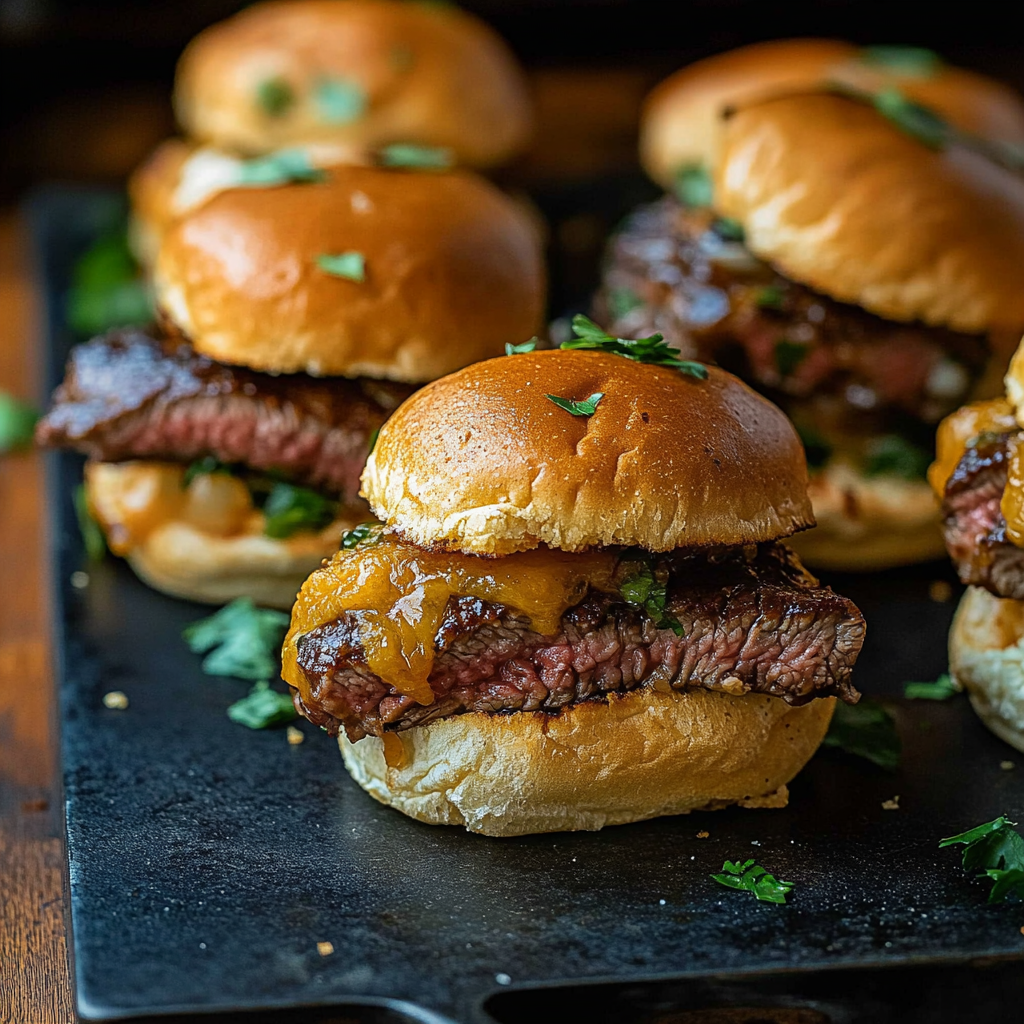 Cowboy Butter Steak Sliders