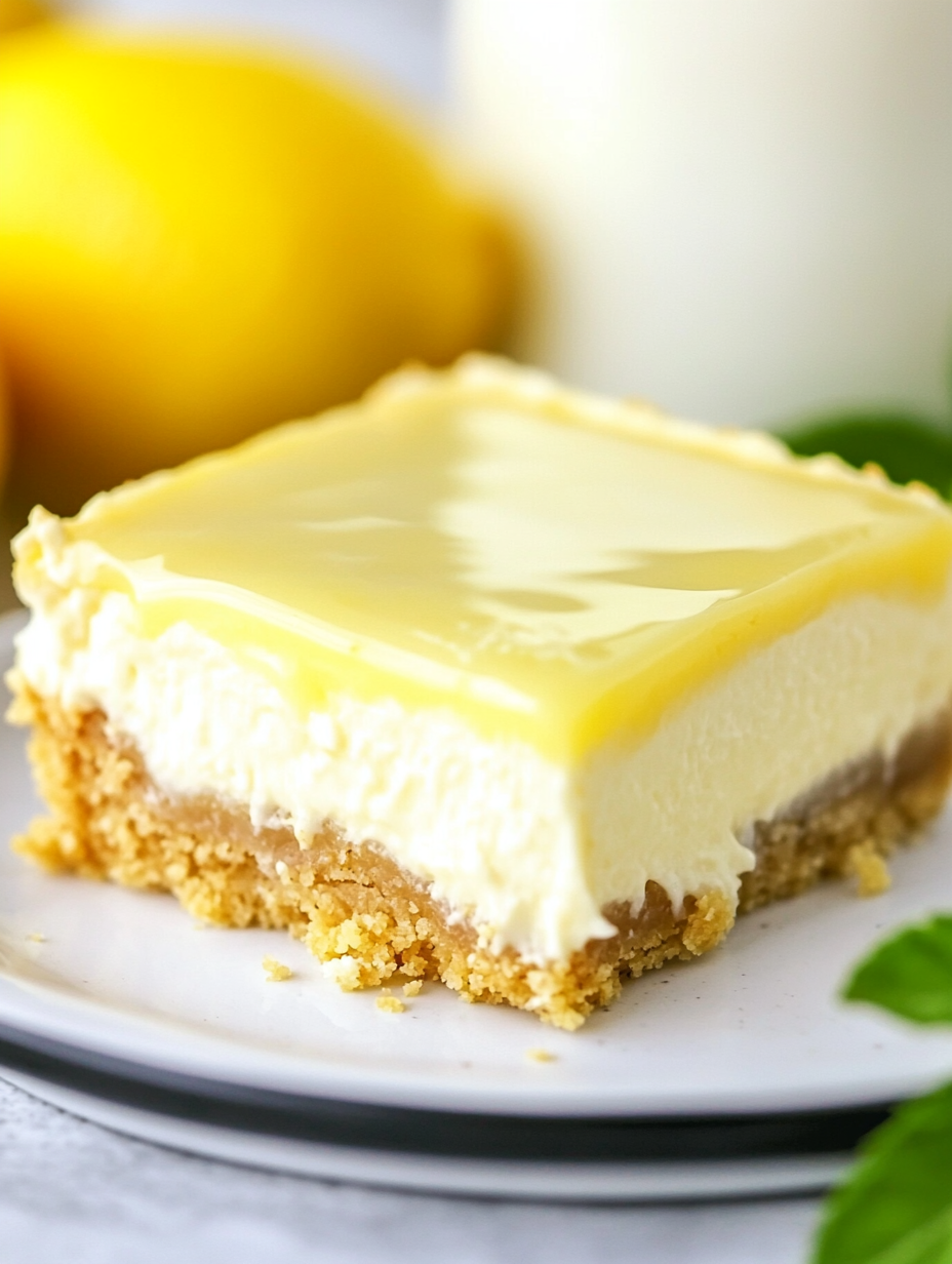 Lemon Cheesecake Bars Recipe