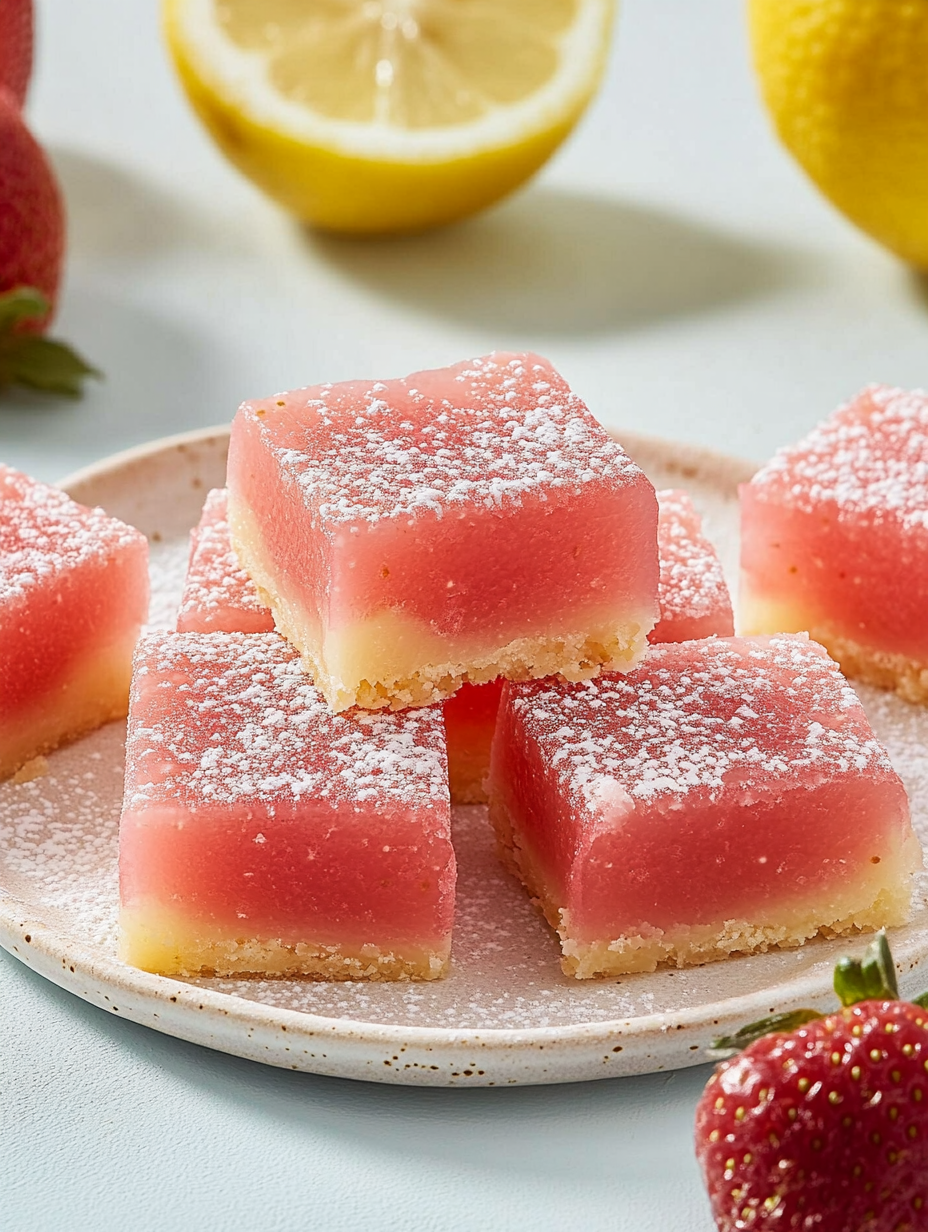 Strawberry Lemonade Bars