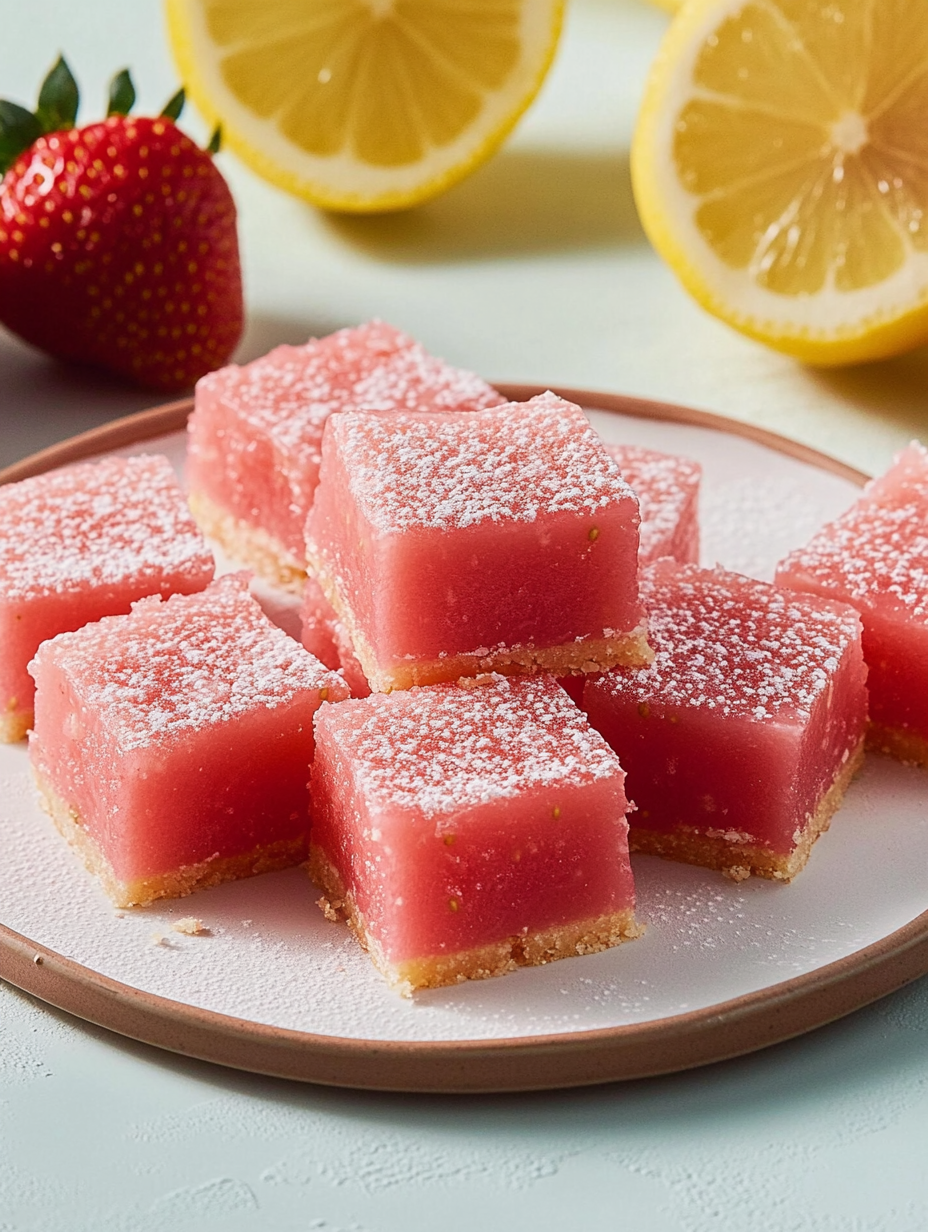 Strawberry Lemonade Bars