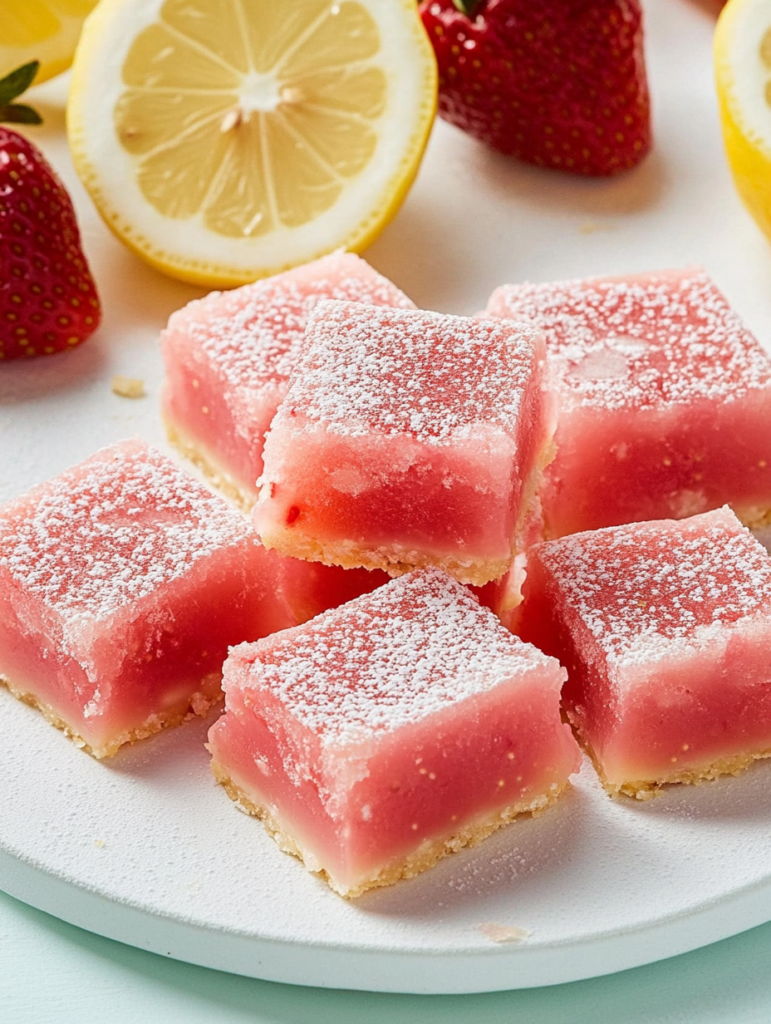 Strawberry Lemonade Bars