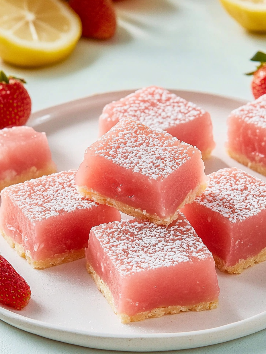 Strawberry Lemonade Bars