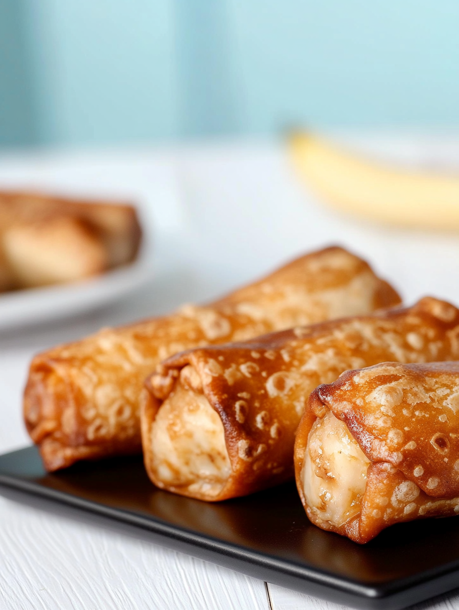 Peanut Butter Banana Egg Rolls