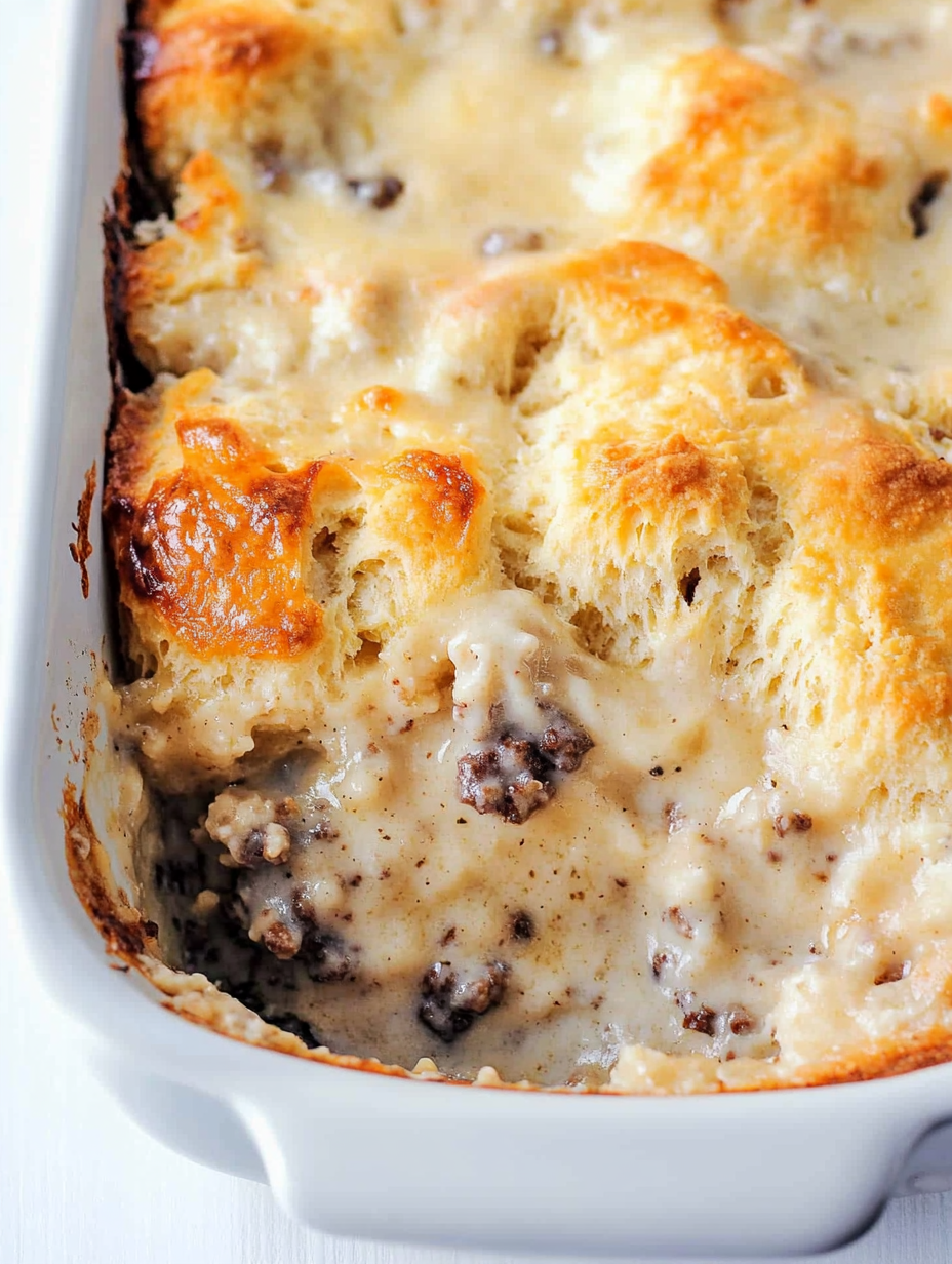 Biscuits and Gravy Casserole