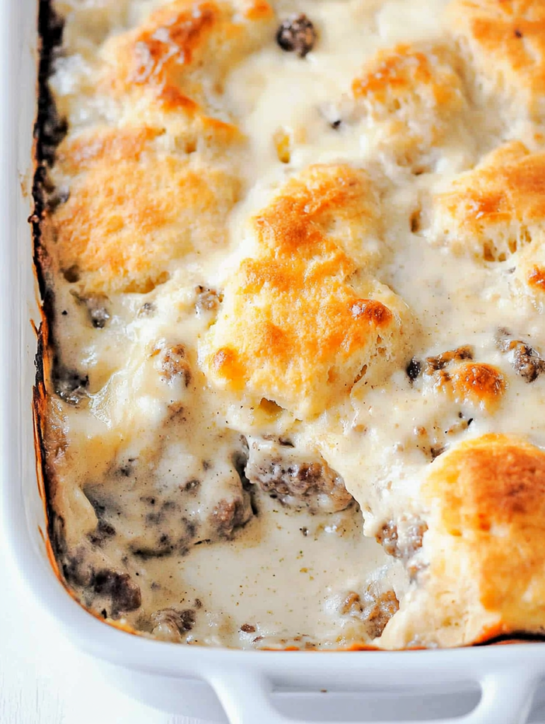 Biscuits and Gravy Casserole