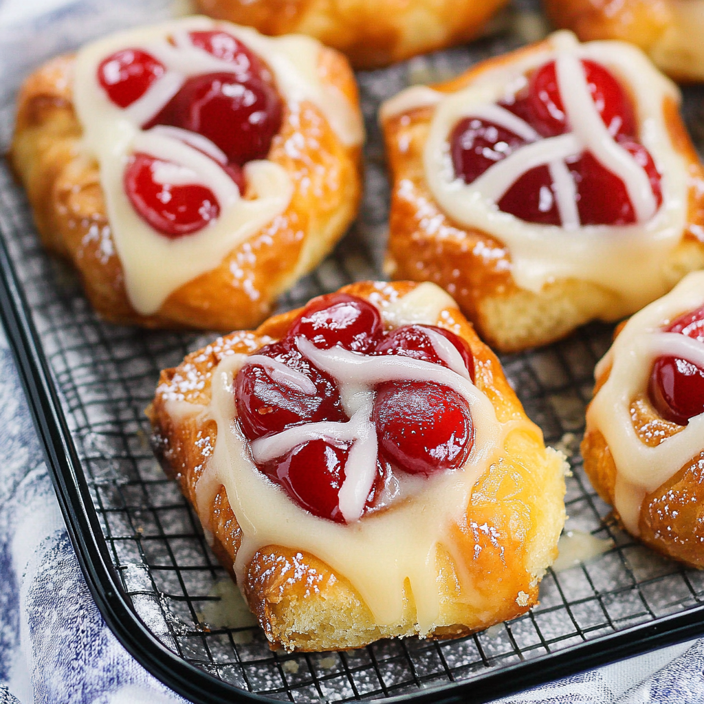 Cherry Hawaiian Danishes