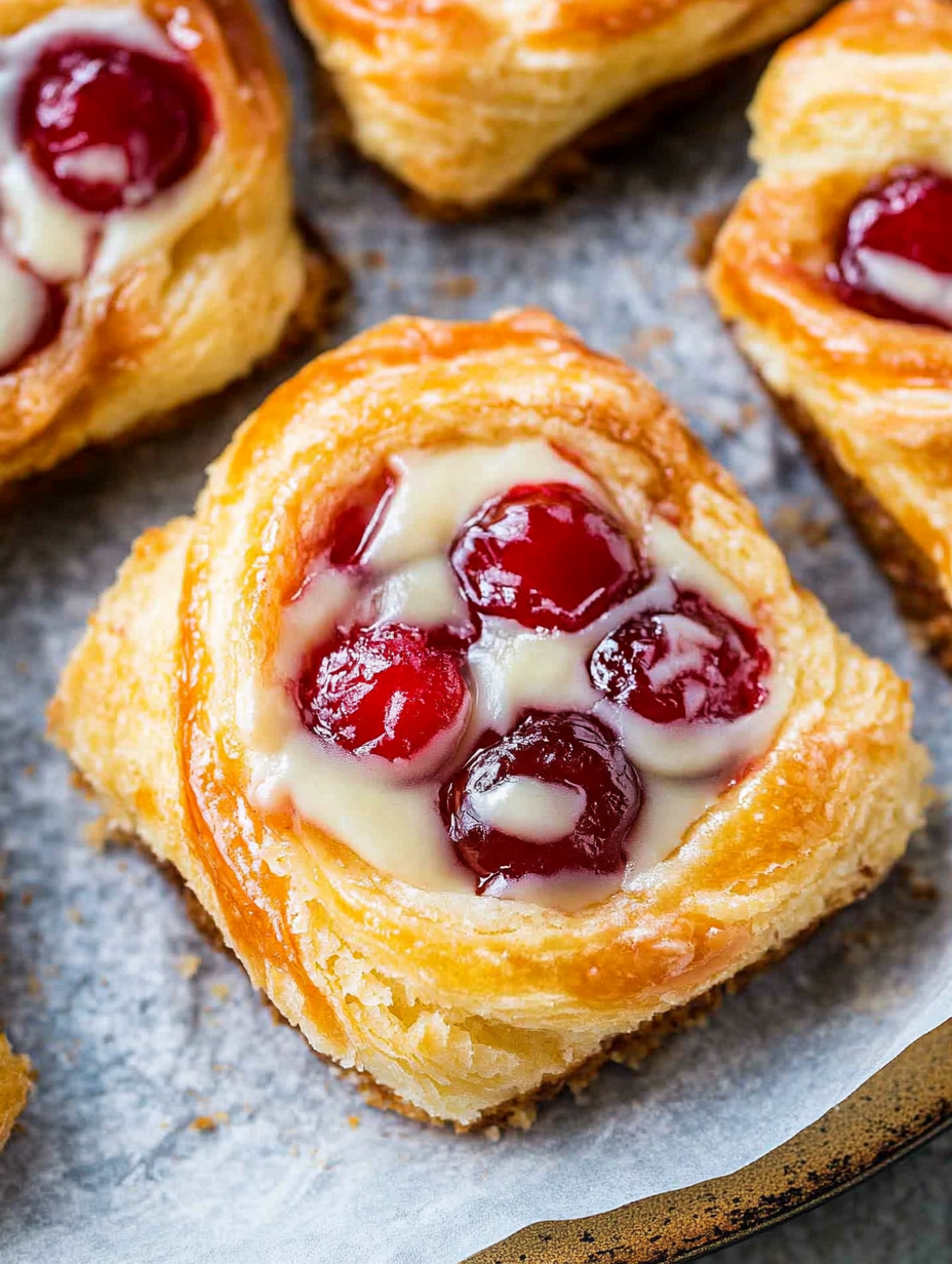 Cherry Hawaiian Danishes