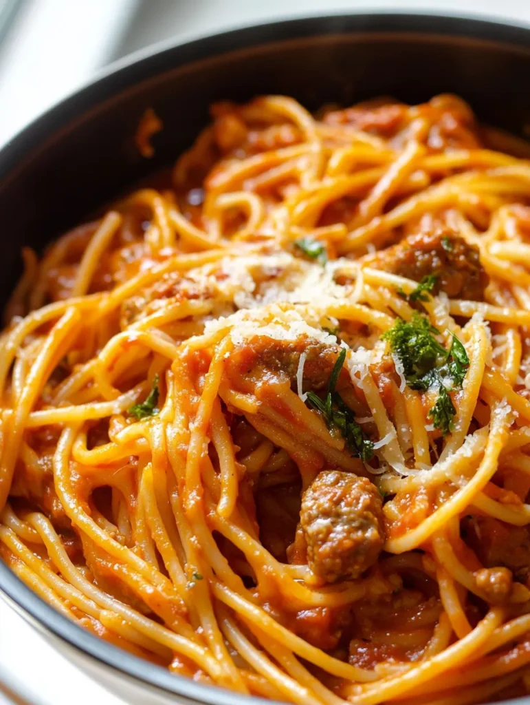 One Pot Italian Sausage Pasta Recipe