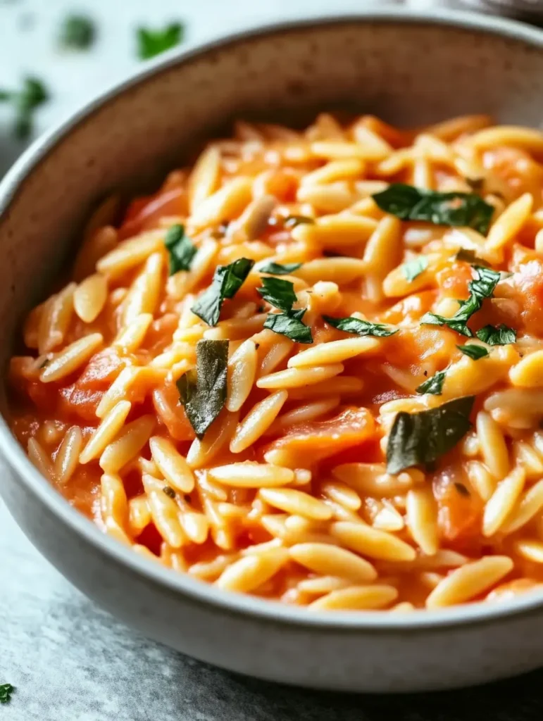 Creamy Tomato Orzo

