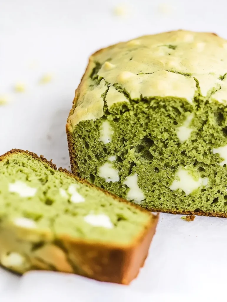 Matcha Banana Bread with White Chocolate Recipe