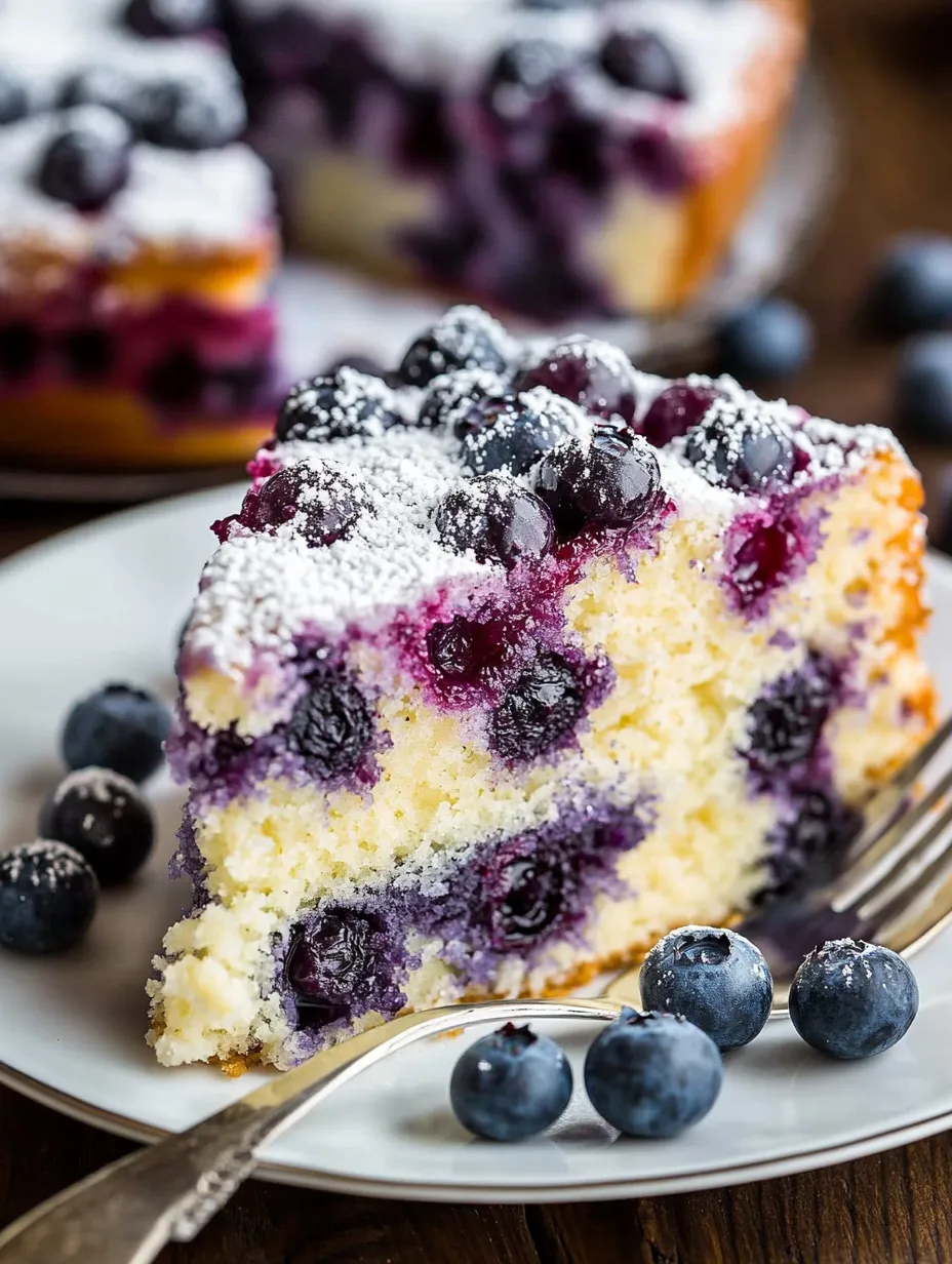 Easy Lemon Blueberry Cake