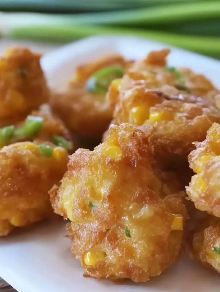 The Secret to Crispy Vegan Corn Fritters with Cheesy Goodness