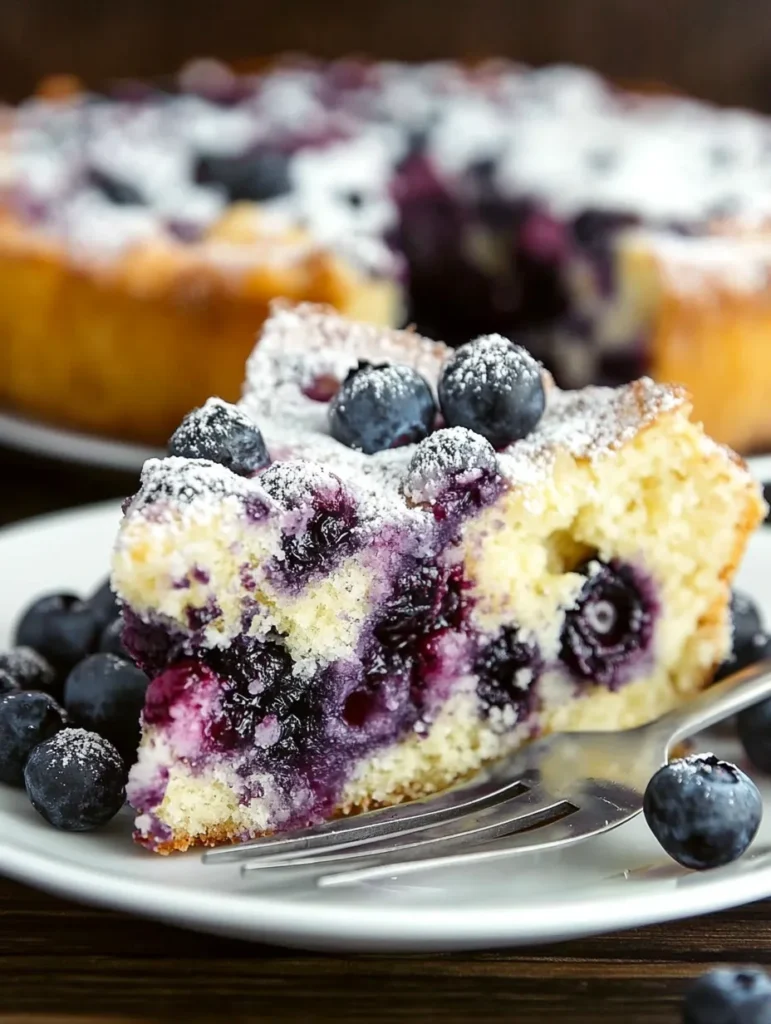 Easy Lemon Blueberry Cake