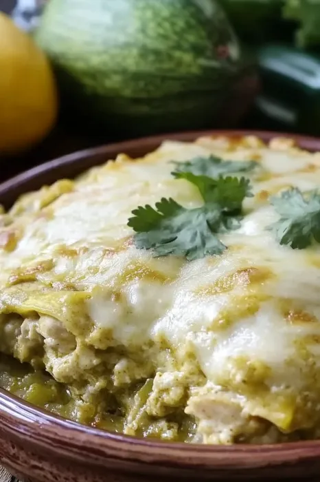 Green Chile Chicken Enchilada Casserole Recipe