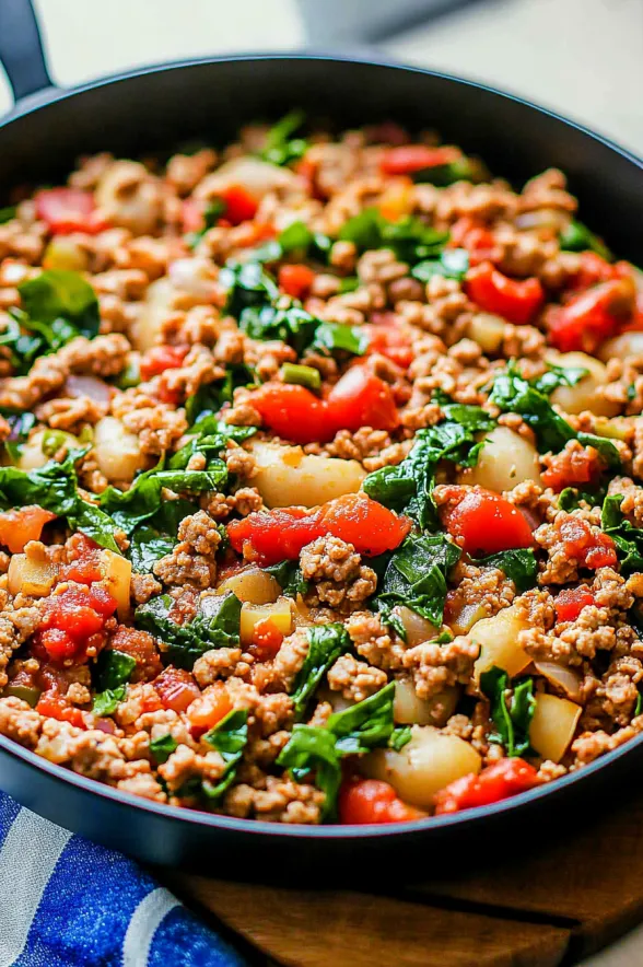 Italian Ground Turkey Skillet Recipe