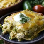 Green Chile Chicken Enchilada Casserole