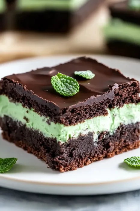 Easy Mint Chocolate Brownies Recipe