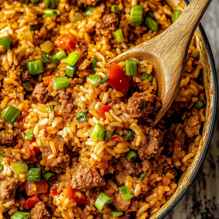 One-Pot Cajun Dirty Rice