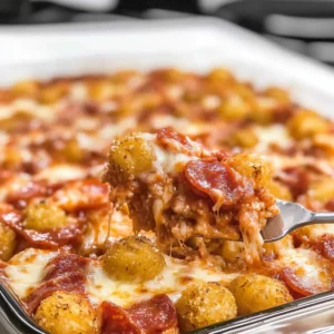 Pizza Tater Tot Casserole