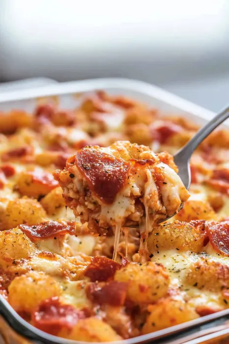 Pizza Tater Tot Casserole Recipe