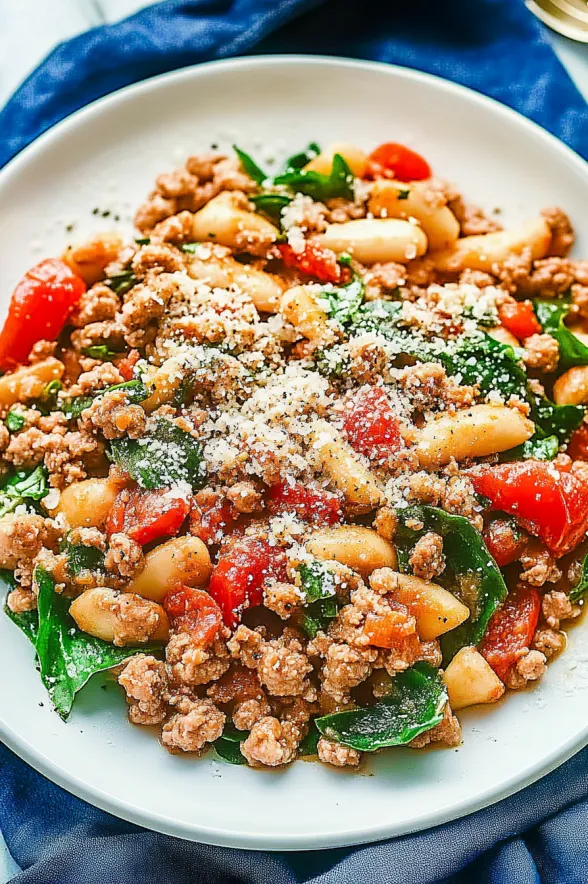 Best Italian Ground Turkey Skillet