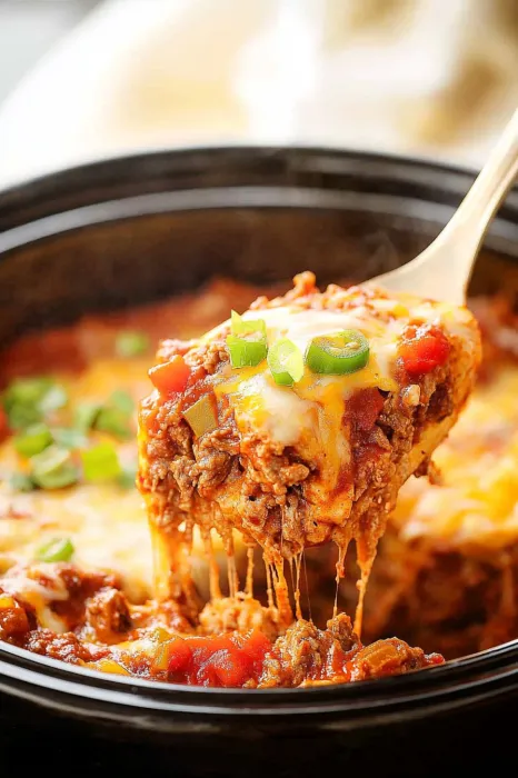 Best Slow Cooker Beef Enchilada Casserole Recipe