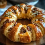 Sausage and Cheese Crescent Ring