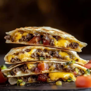 Cheeseburger Quesadilla
