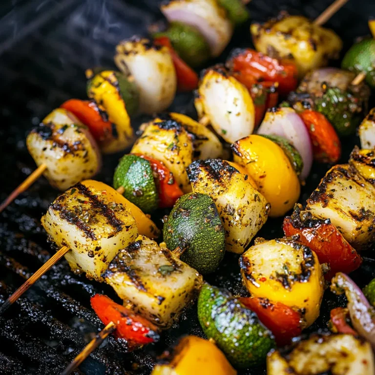Moroccan Vegetable Skewers Recipe