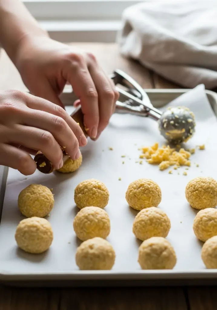 Keto Cheese Balls Recipe rolling