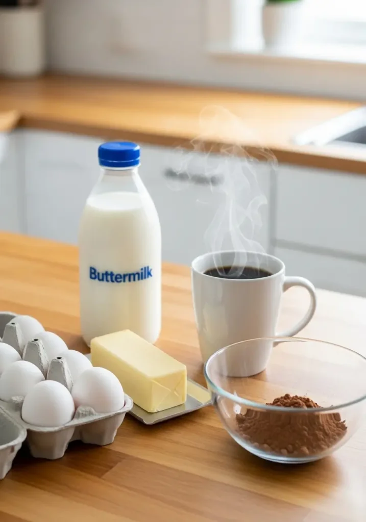 Dark Chocolate Blackberry Cupcakes Recipe Ingredients