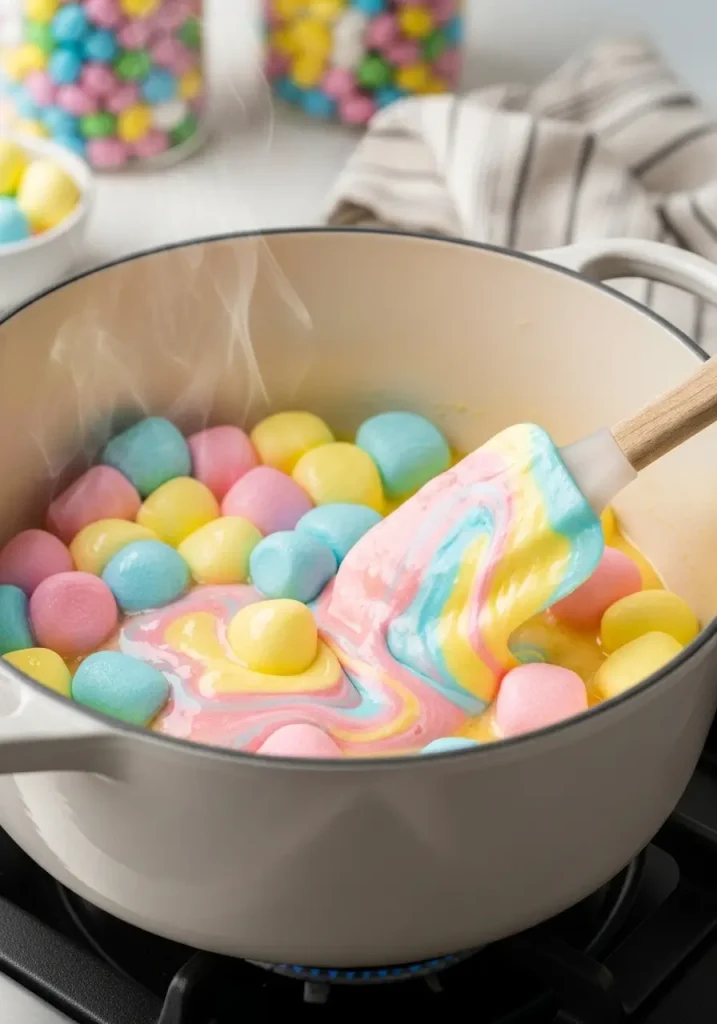 Marshmallow Melting for Easter Balls