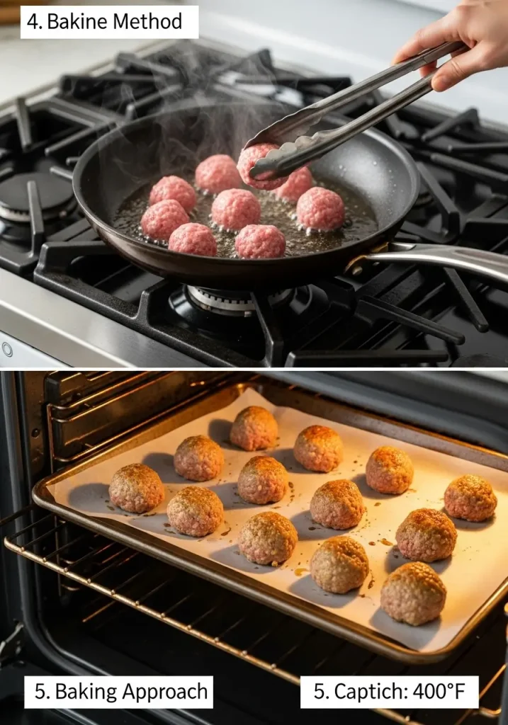 Oven Bake Homemade Meatballs Recipe