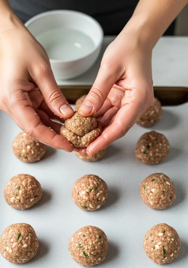 Shaping Meatballs Recipe