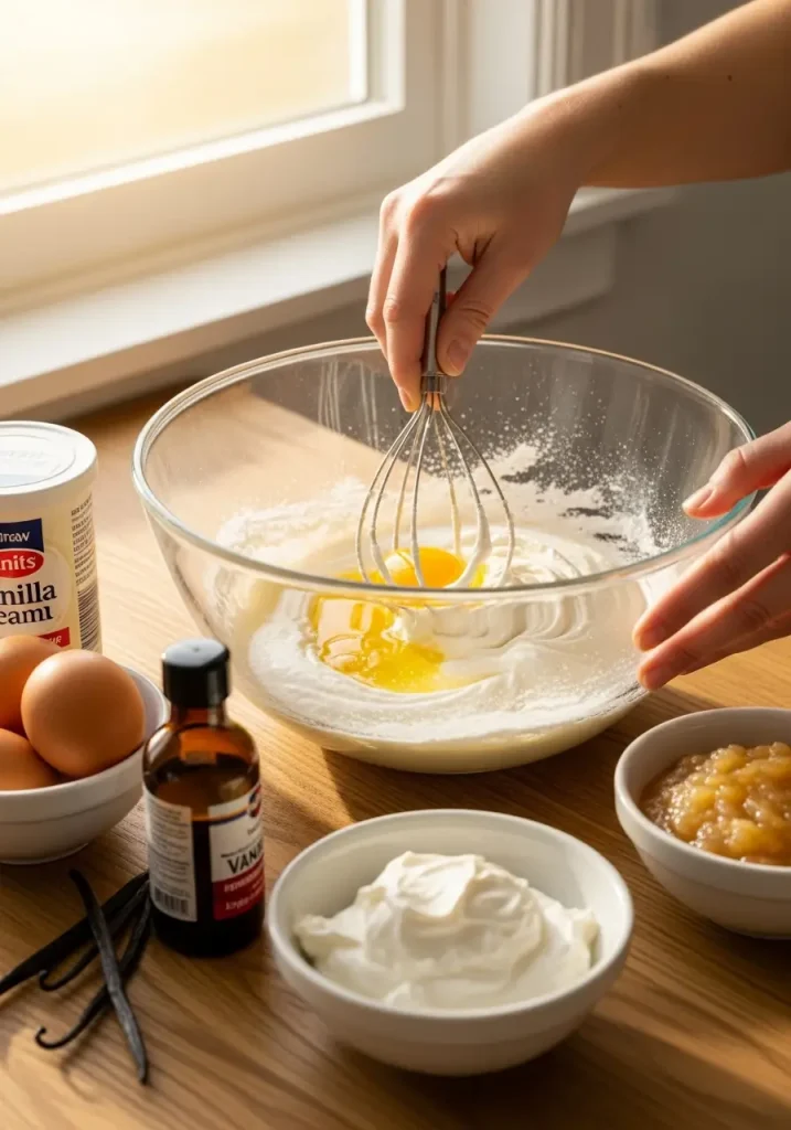 Carrot Cake French Toast Recipe Ingredients Mixing