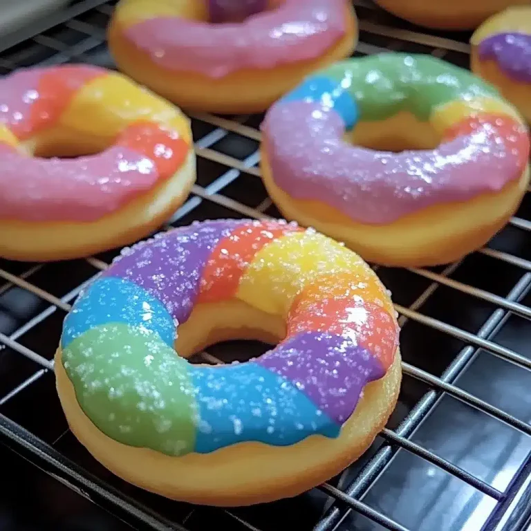 Best Rainbow Vanilla Bean Donuts Recipe