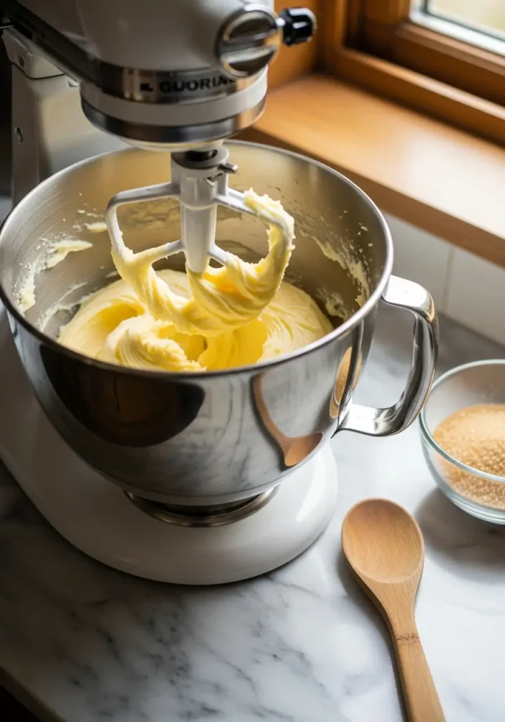 Snickerdoodle Cookies Creaming Process