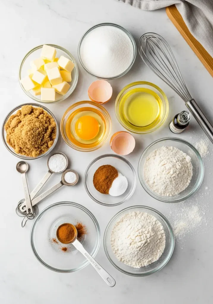 Snickerdoodle Cookies Ingredients