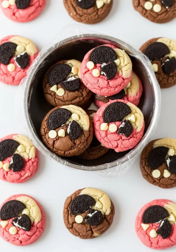 drift recipes strawberry hershey cookies shaping and chilling