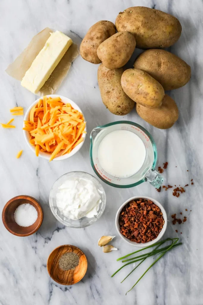 Loaded Mashed Potato Casserole Ingredients
