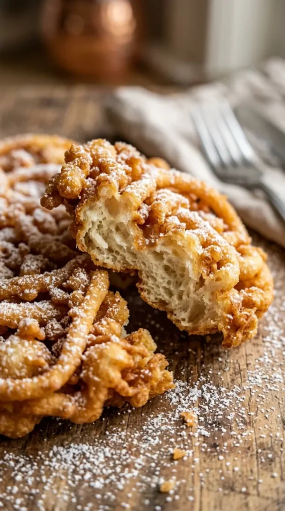 vegan Homemade funnel cake
