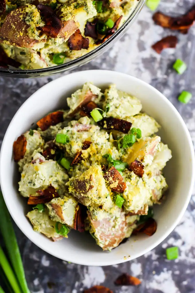 vegan bacon ranch potato salad gluten free dinner healthy sides